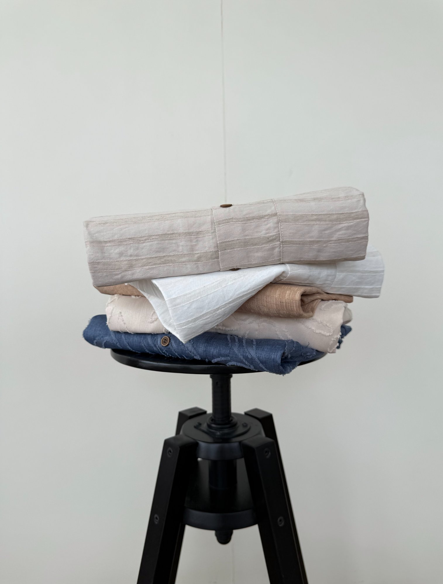 890 Factory fabric swatches — woven natural fabrics