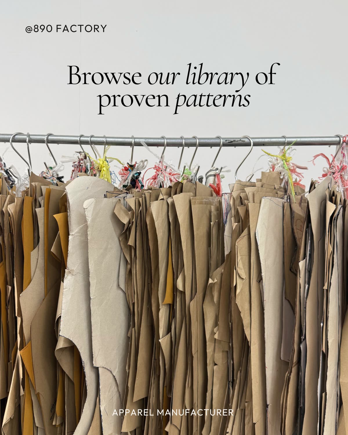 890 Factory pattern library — 100+ proven patterns on rack