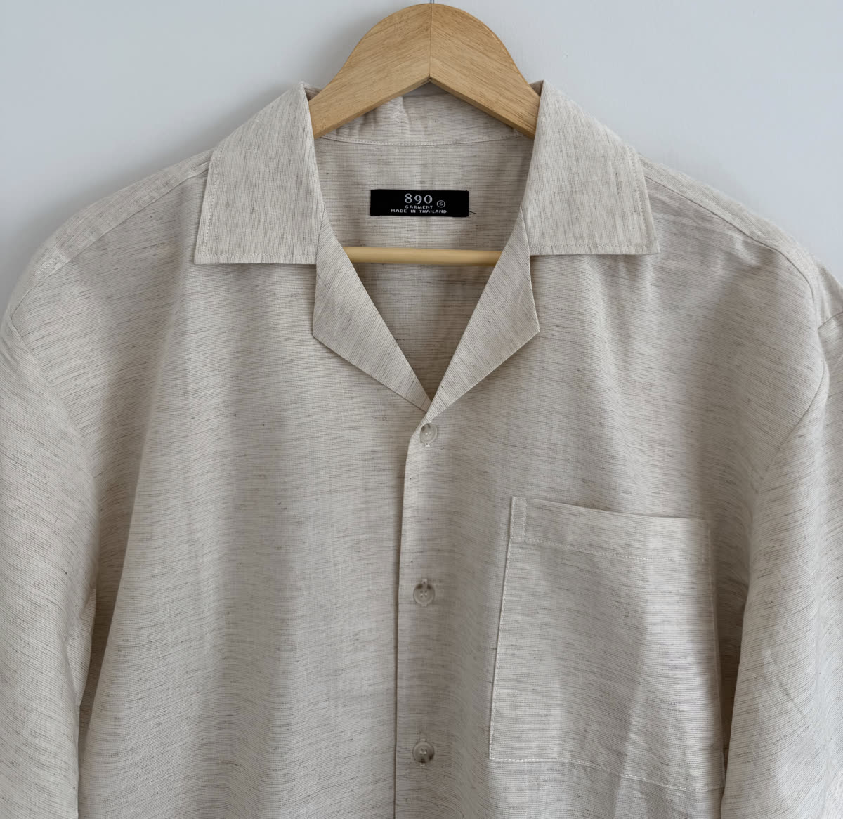 890 Factory wholesale collection — linen shirt on hanger